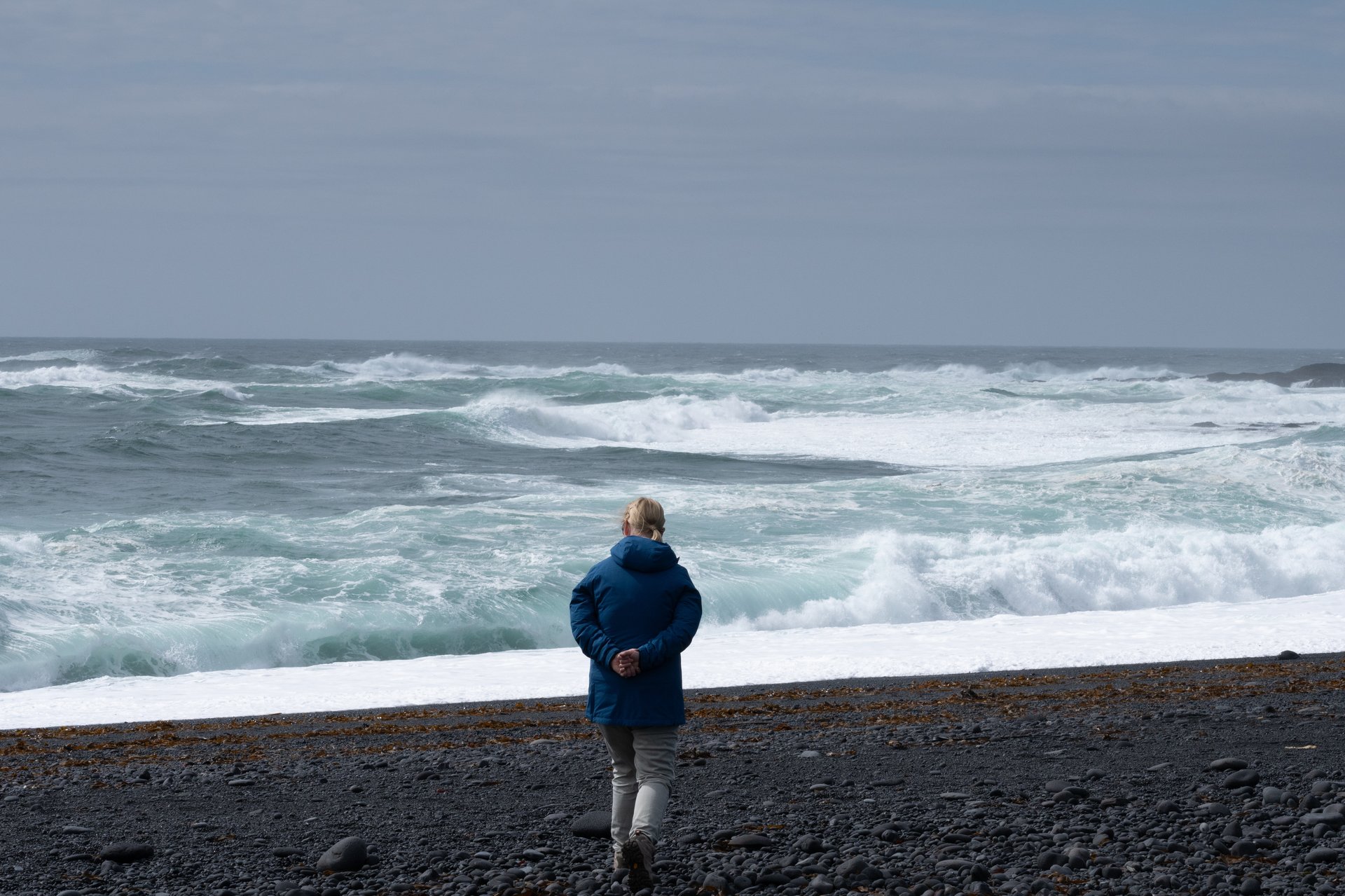 Djúpalónssandur black pebble beach Snæfellsnes shipwreck