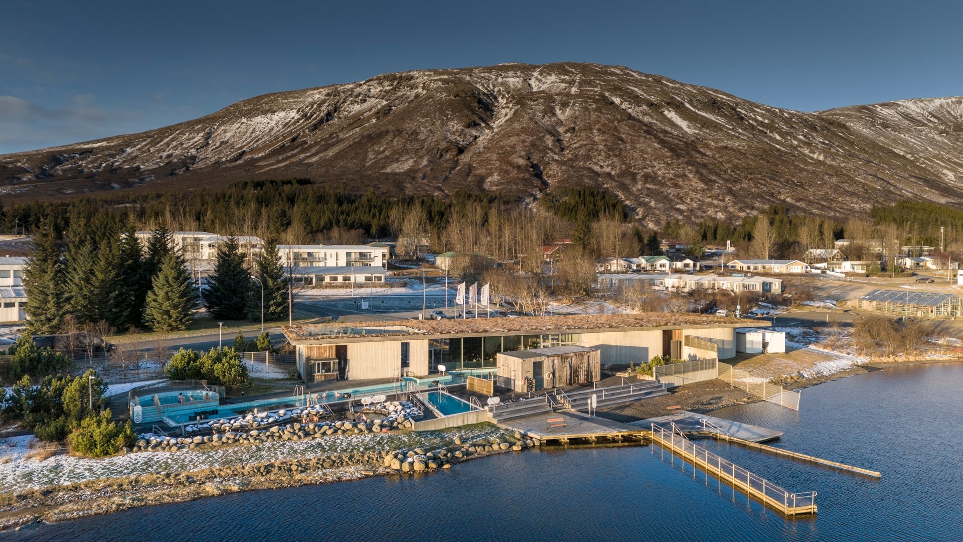 Laugarvatn Fontana Spa with lake views