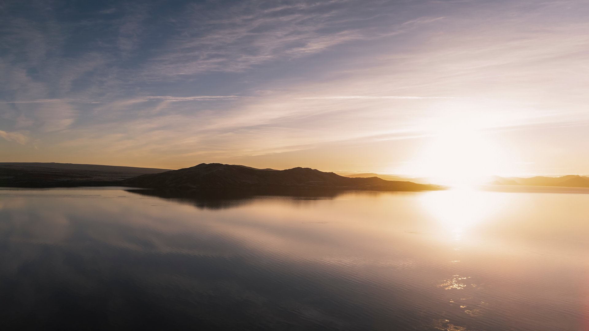 Þingvellir National Park with tectonic rift valley and Icelandic landscape