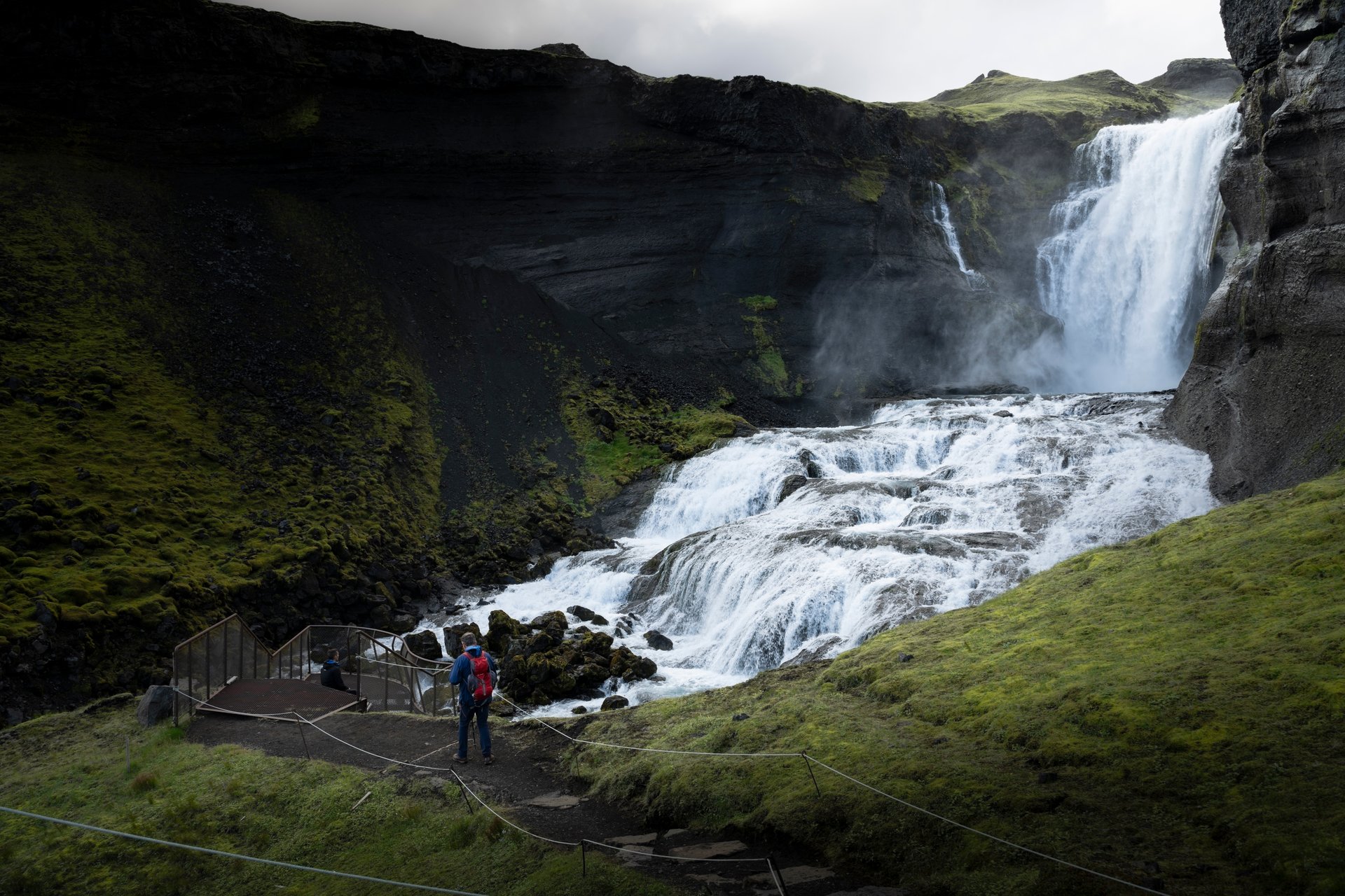 Ófærufoss waterfall Eldgjá fissure Iceland