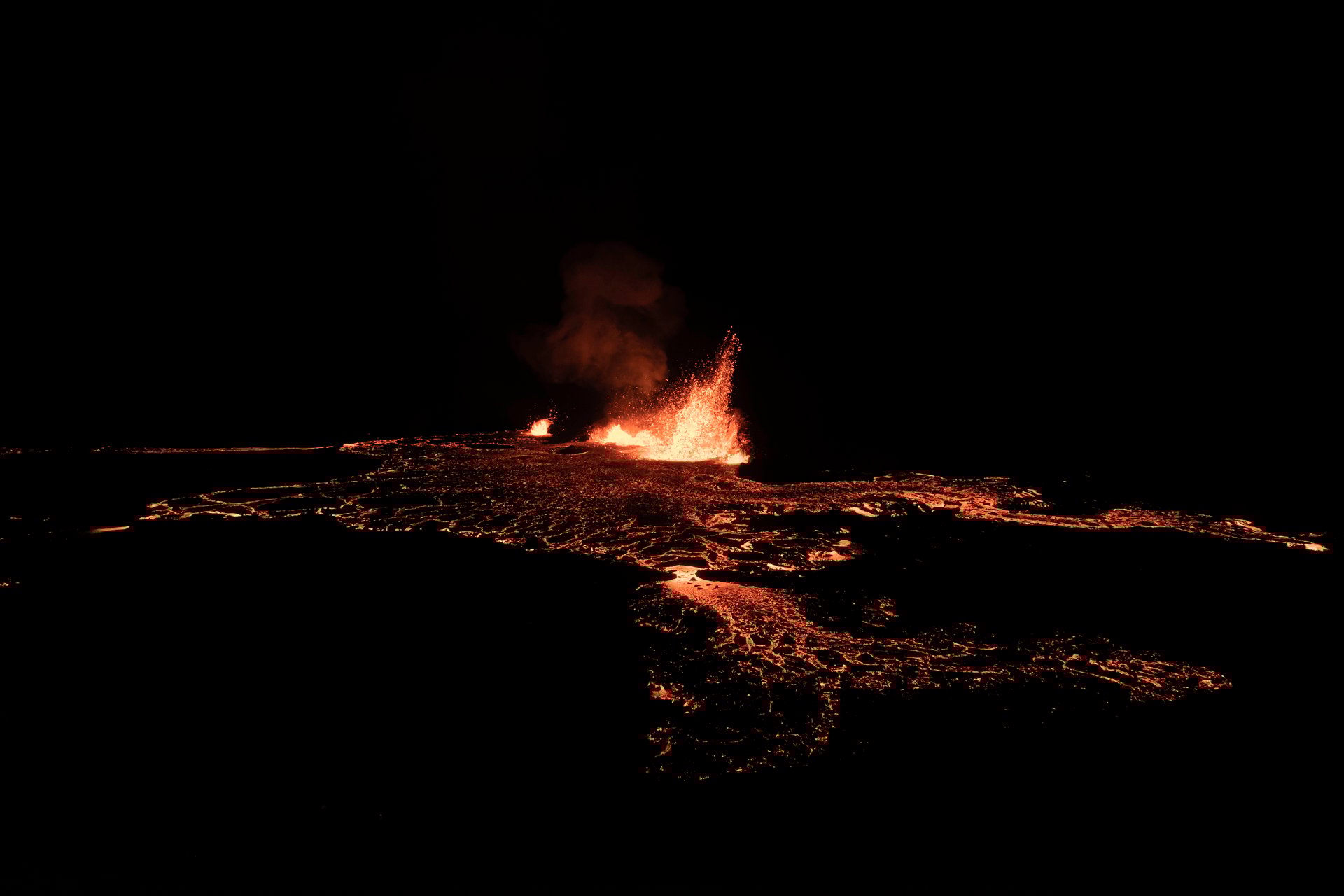 Lava flow at Meradalir 2022 eruption