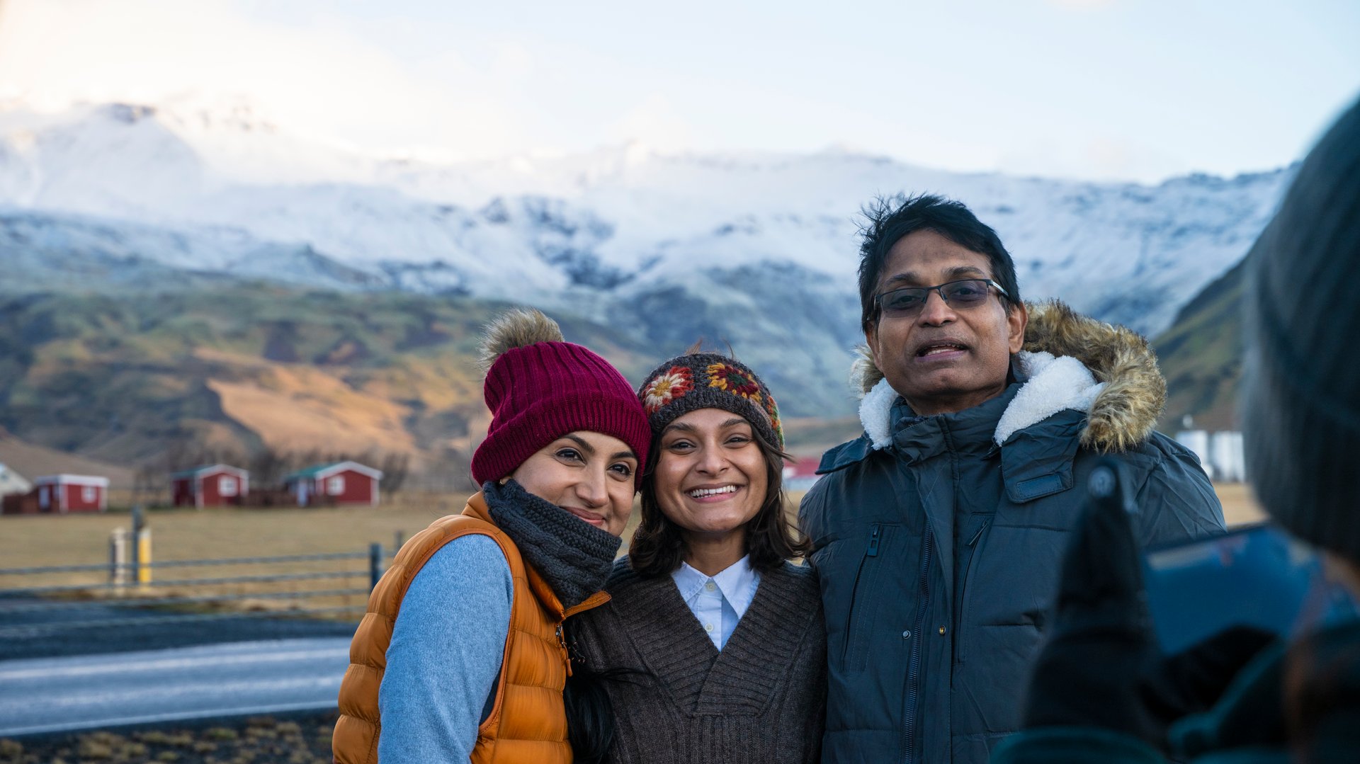 Selfie de famille lors d'un circuit privé en Islande