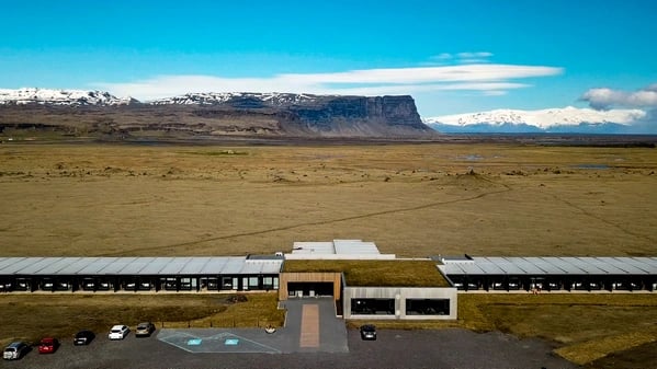 Fosshotel Núpar with mountain views