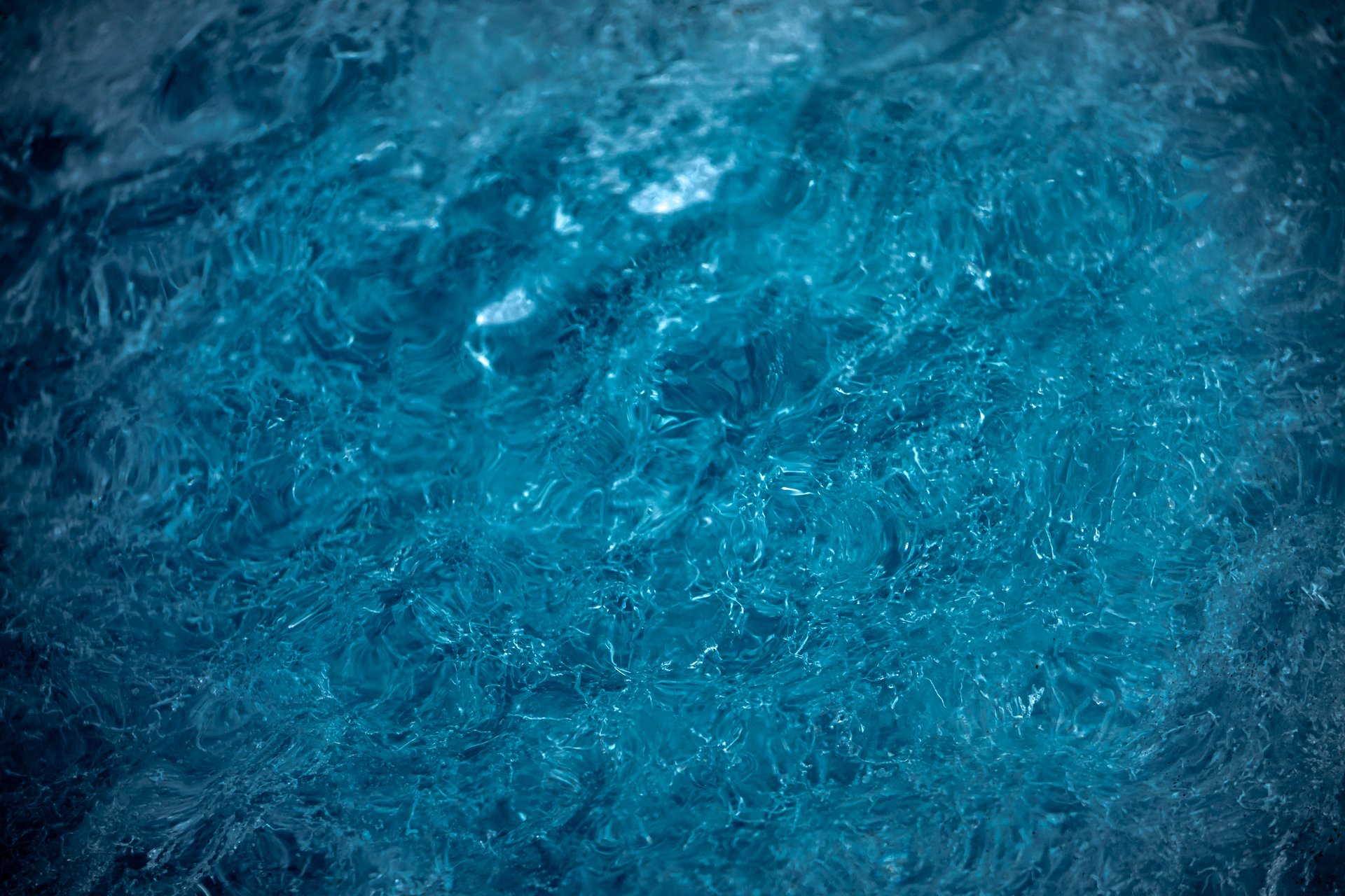 Natural ice cave Vatnajökull Iceland crystal blue ice