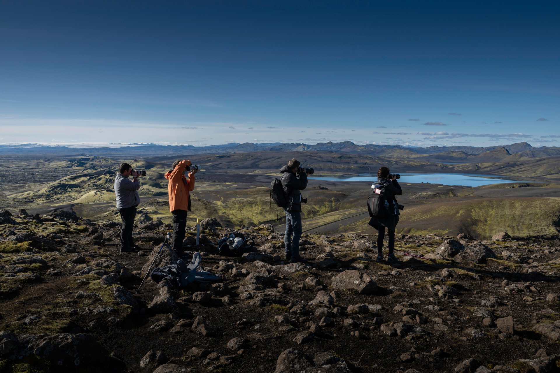 Photographer on a private photography tour in Iceland