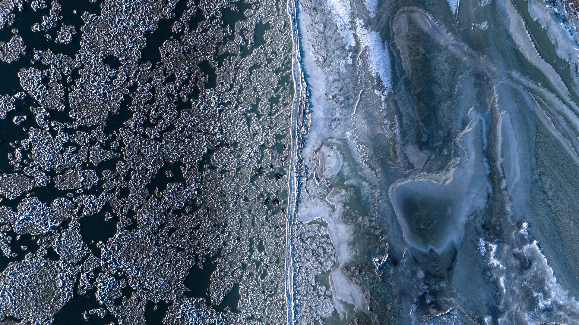 Dramatic Icelandic winter landscape with snow and dramatic skies