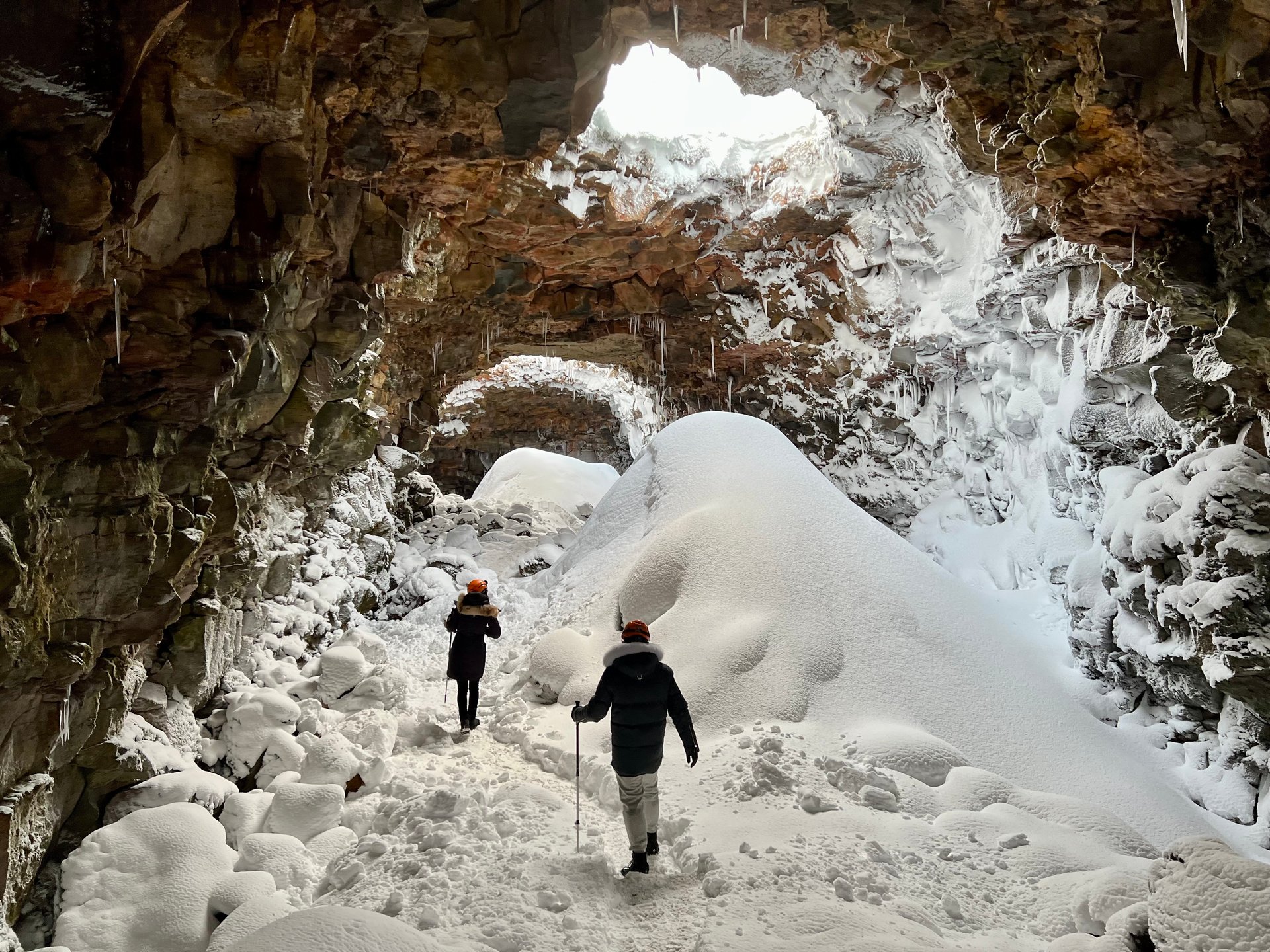 Guided tour exploring The Lava Tunnel near Reykjavík