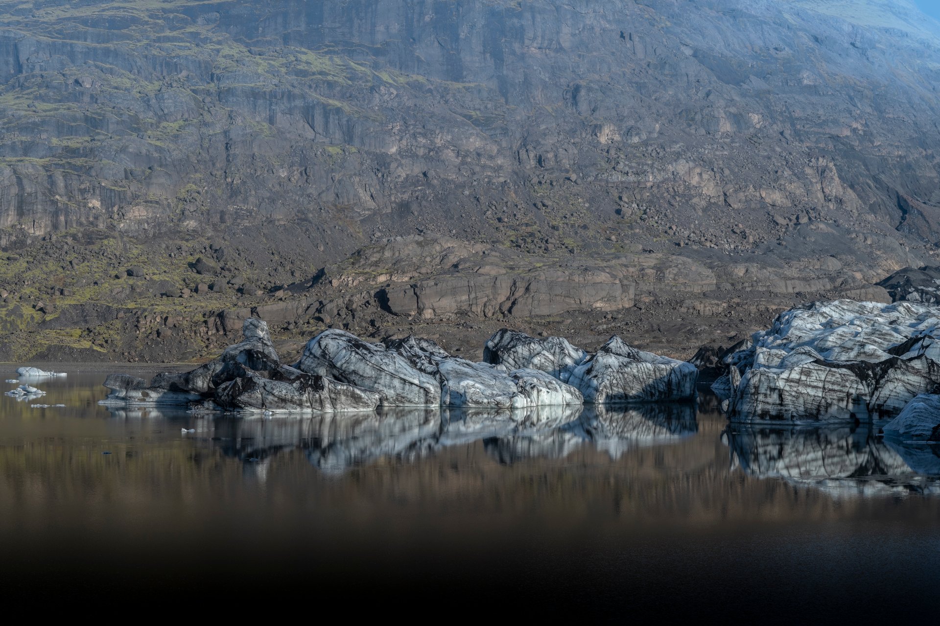 Volcanic formations near Caves of Hella South Iceland