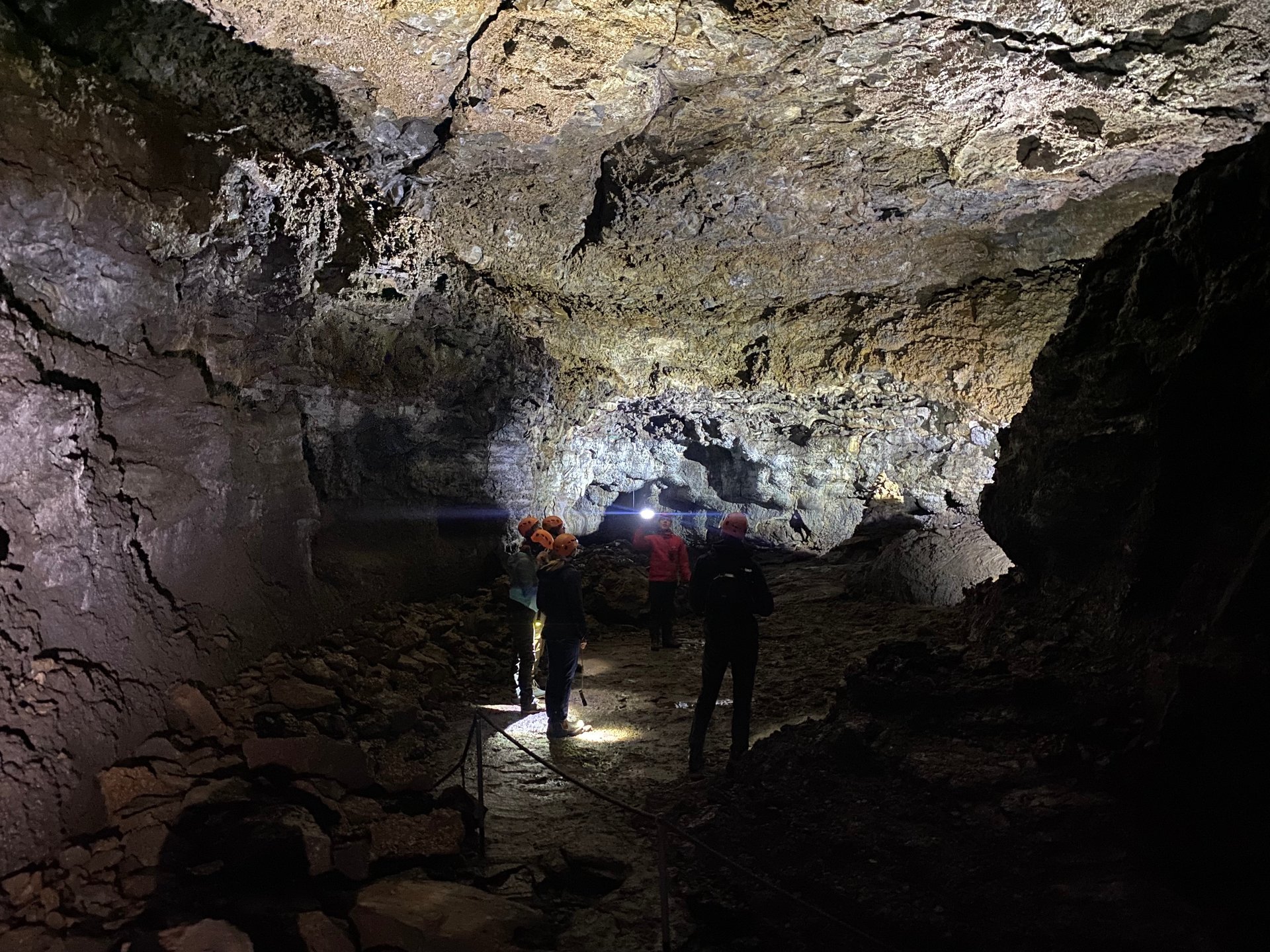 Guided tour exploring the depths of Vatnshellir cave