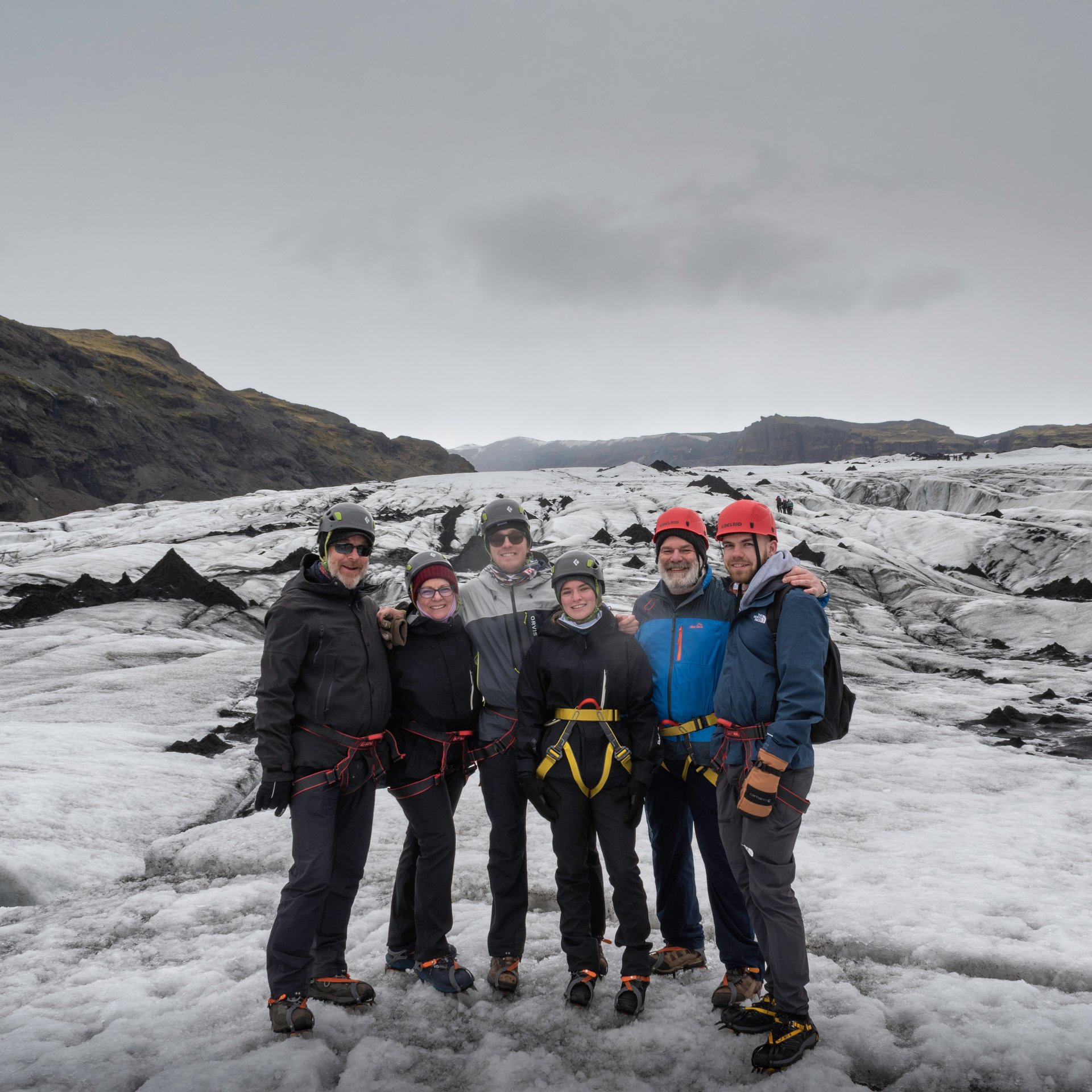 Close-up of crystal clear blue ice formations