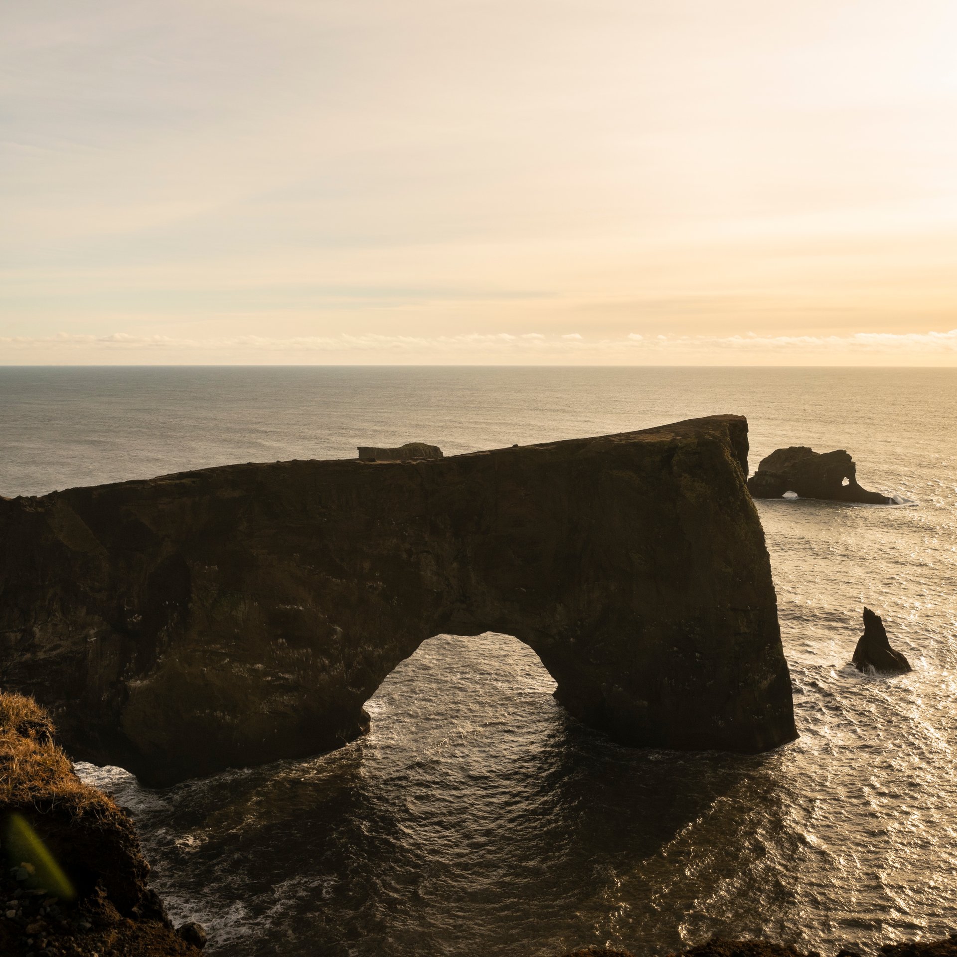 Skógafoss waterfall with spectacular rainbow and mist effects