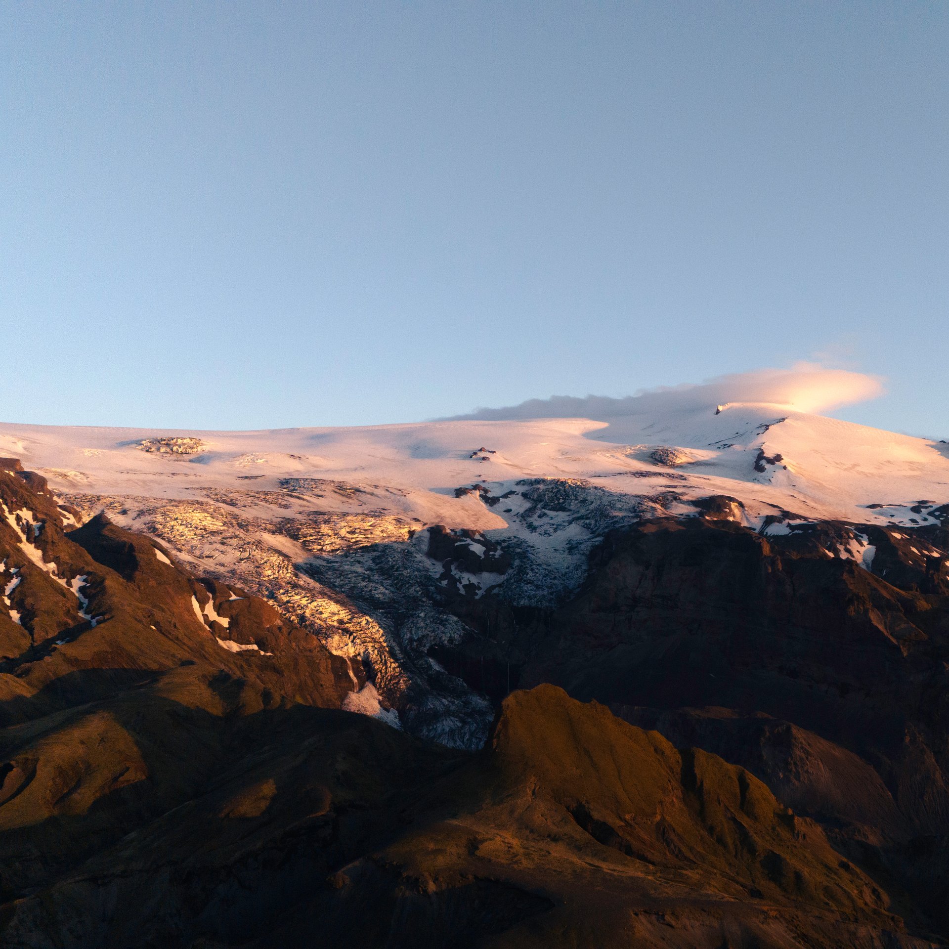 Þórsmörk highland adventure with volcanic peaks and pristine nature