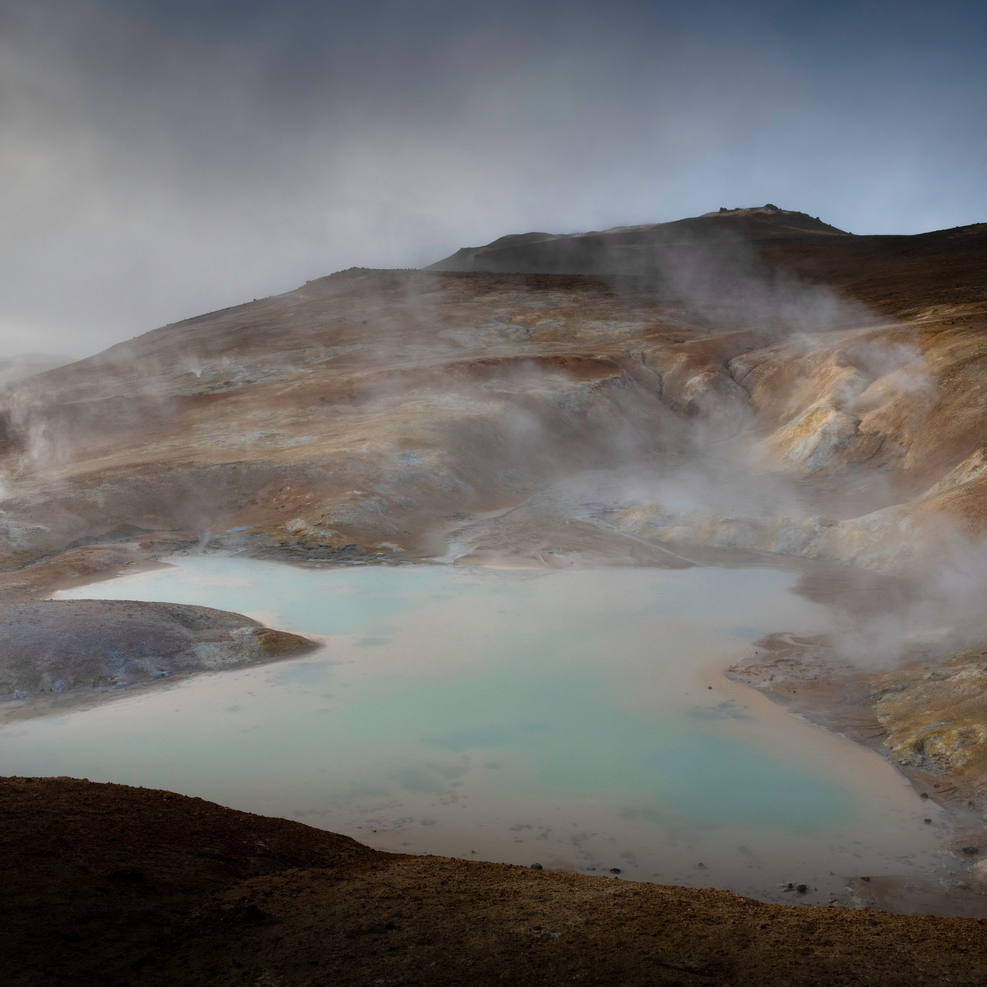 Région Mývatn avec zone géothermique Námaskarð, Dimmuborgir, cratère Hverfjall et volcan Krafla