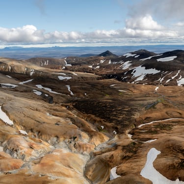 Hverfjall bord cratère volcanique avec vues panoramiques Mývatn