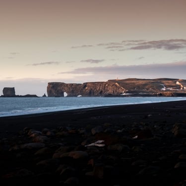 Basalt columns at Reynisfjara beach