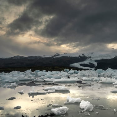 Reynisdrangar sea stacks from beach