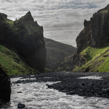 Vue panoramique du glacier Mýrdalsjökull