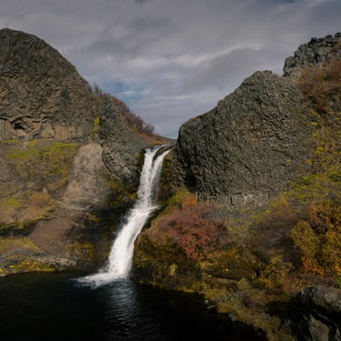 Vue panoramique depuis le sommet de Valahnúkur