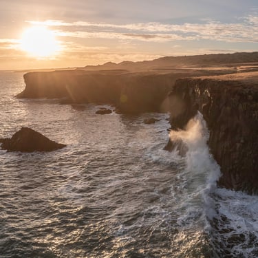 Hraunfossar waterfall in Borgarfjörður
