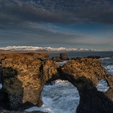 Inside Langjökull glacier ice tunnel