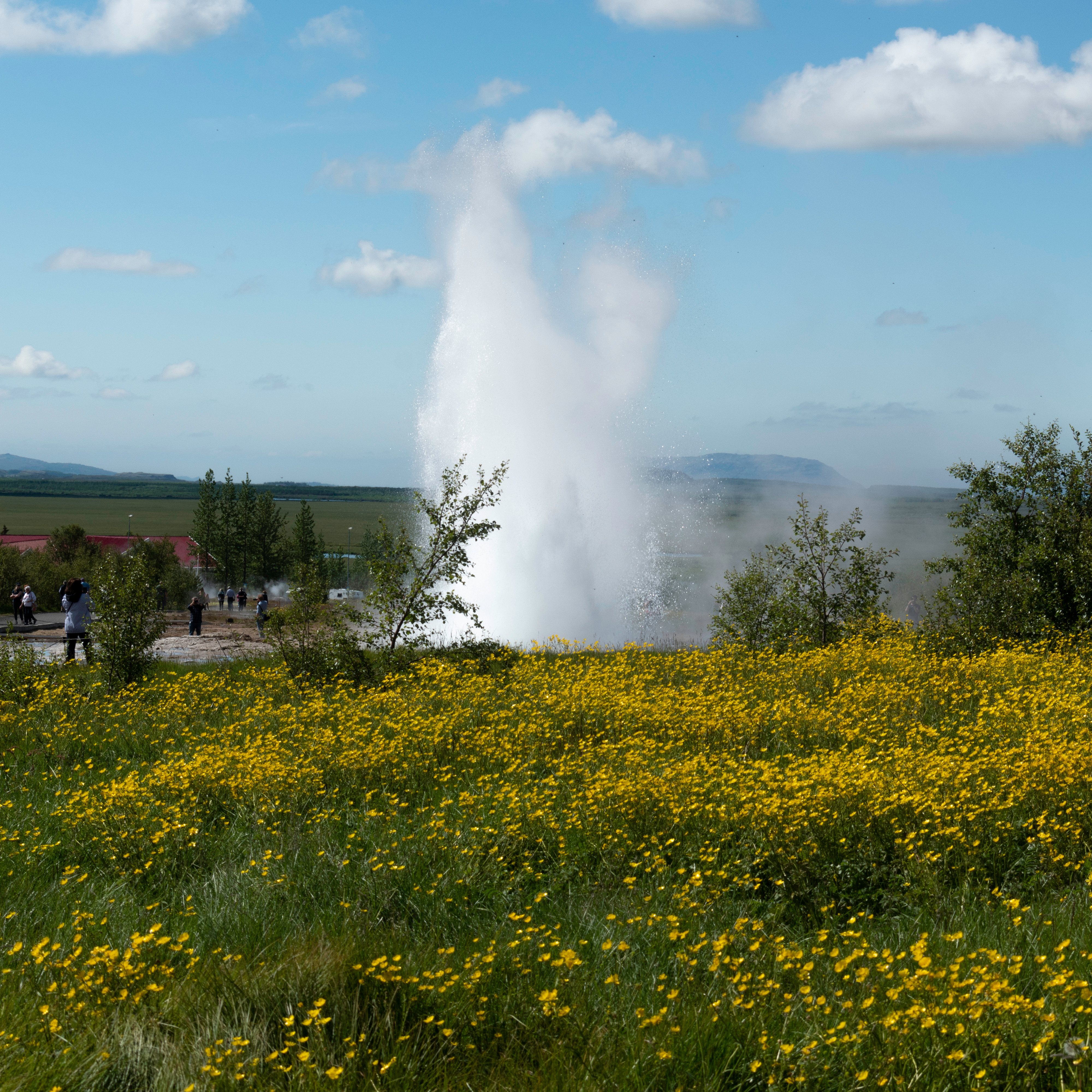 Walking through Þingvellir's continental divide on the Golden Circle route